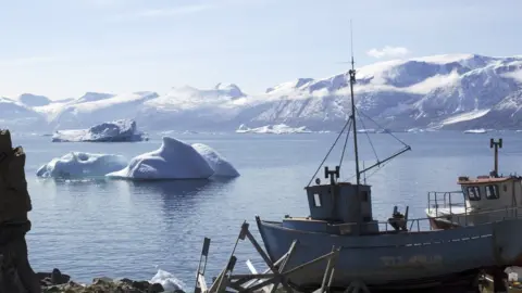 BBC File image of waters off Greenland