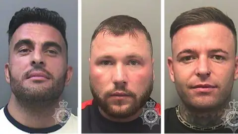 South Wales Police Daniel Harris, Leon Ley and Dale Martin