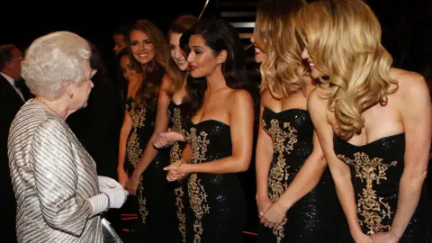 AFP Girls Aloud meeting Queen Elizabeth II