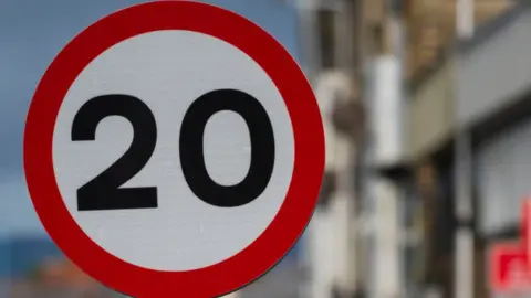 Getty Images 20mph sign in street