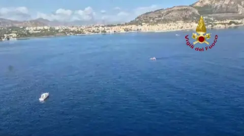 Reuters An image of boats in the water from above off the Italian coast