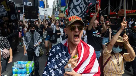 Protest in New York.