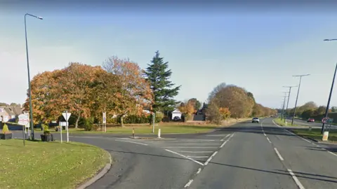 Google A46 junction with Caistor Road