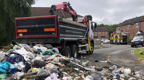 Rainworth bin fire