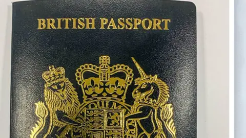 PA, BBC A new blue British passport alongside the current burgundy British passport