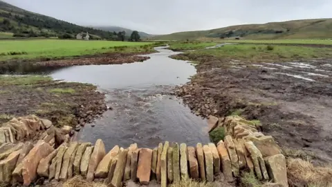 Jen Selvidge New sinuous channel created for Howgill Beck