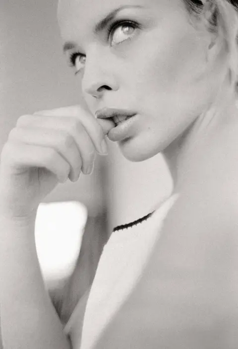 Derek Ridgers Kylie Minogue at Chalk Farm Studio, North London, 1994