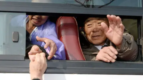 News1 Reunions for families separated by the Korean War took place in more than three years in February of 2014