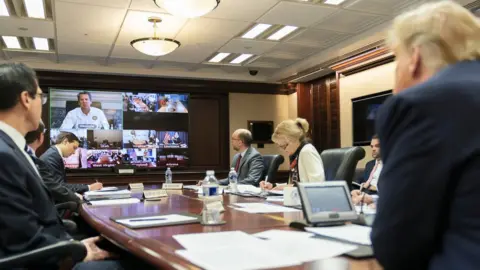 PA Media President Donald Trump in the White House Situation Room