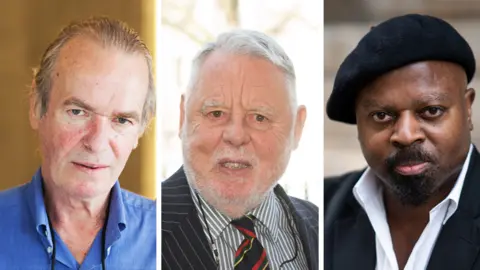 Getty Images Martin Amis, Terry Waite and Ben Okri