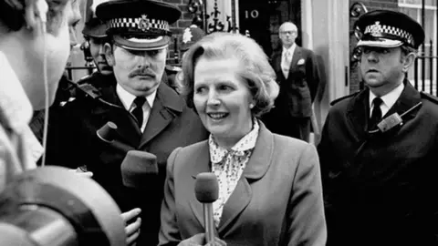 PA Media Margaret Thatcher says her first words as prime minister