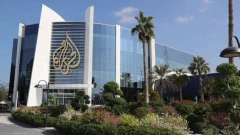 AFP A picture taken on 5 December 2019 shows a general view of the headquarters of the Al Jazeera Media Network, in Doha, Qatar