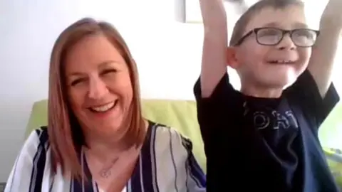 BBC Jillian Duffy and her son Ronan