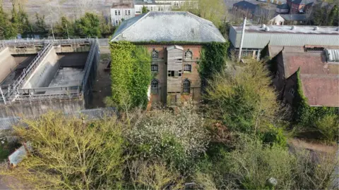 Sam Barker/@skyscout Pumping station at Trowse, Norwich