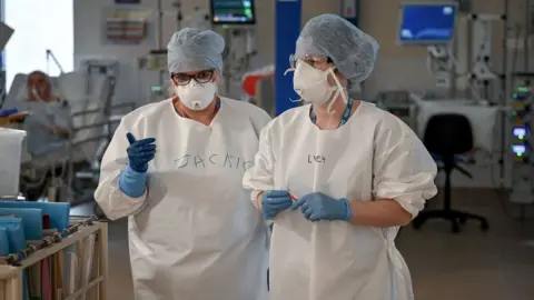 Getty Images staff at monklands hospital