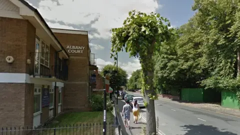 Google Albany Court, on Brunswick Road in Coventry