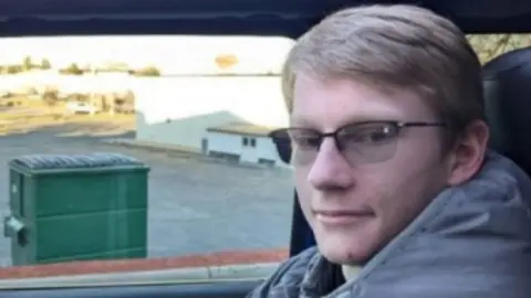 Facebook Austin T Martin is seen in a photo from posted by relatives on social media 