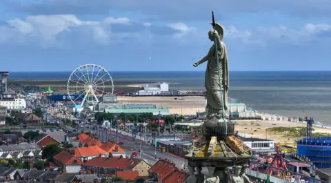 Getty Images A shot of Great Yarmouth seafront.