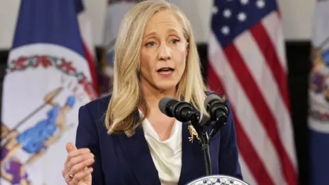 Virginia Governor Abigail Spanberger delivers the Democratic response to President Donald Trump's State of the Union address at the US Capitol on 24 February 2026
