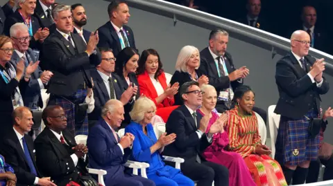 PA Media VIPs in their seats, including the King and Queen