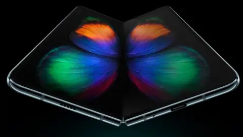 Samsung Samsung's folding phone was shown off for the first time earlier this year