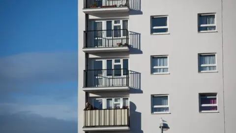 Getty Images Council flats on a housing estate in Bristol