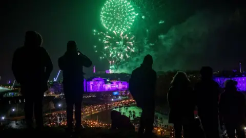 PA Edinburgh fireworks