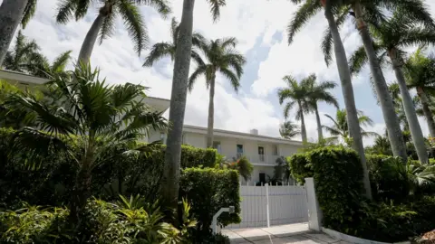 Reuters Epstein's residence in Palm Beach, Florida, on 14 March 2019