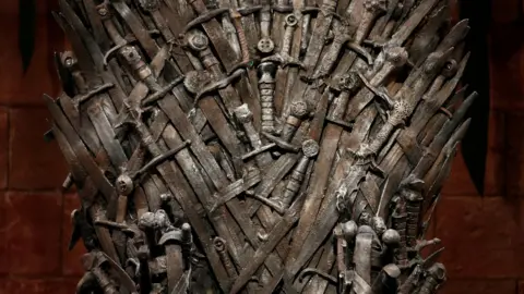 Reuters The Iron Throne on set in Northern Ireland