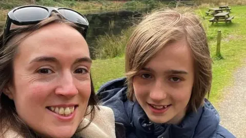 Claire Catherall Claire Catherall and her son Ryan