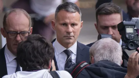 PA Media Giggs during trial