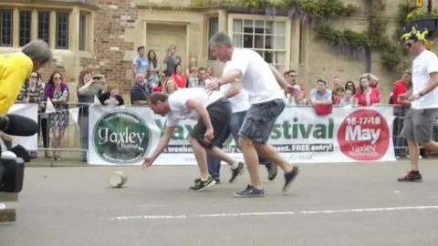 Stilton Community Association Cheese rolling in Stilton