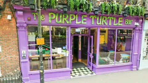 Google Purple Turtle in Reading