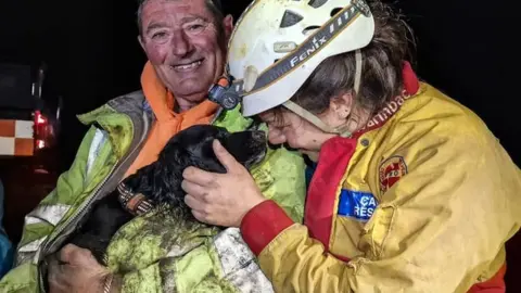 DCRO Rescuers with Jess the dog