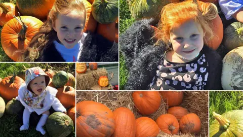 Grace Stockton Children with pumpkins
