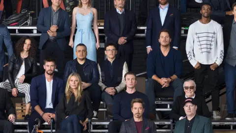 Marvel Chris Hemsworth, Pratt and Evans alongside Gwyneth Paltrow and Chadwick Boseman