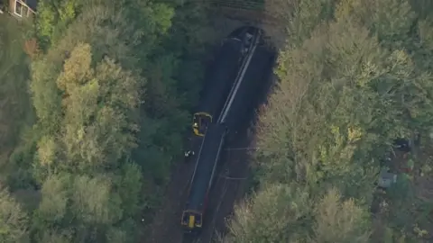 BBC Derailed train