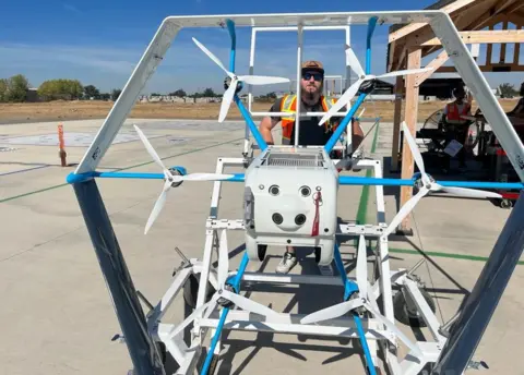 A drone being used in Lockeford