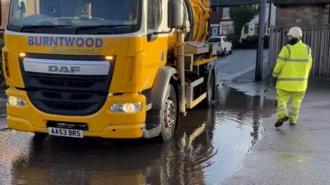 Flooded street