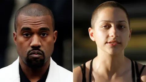 Reuters/PA Kanye West and Emma Gonzalez