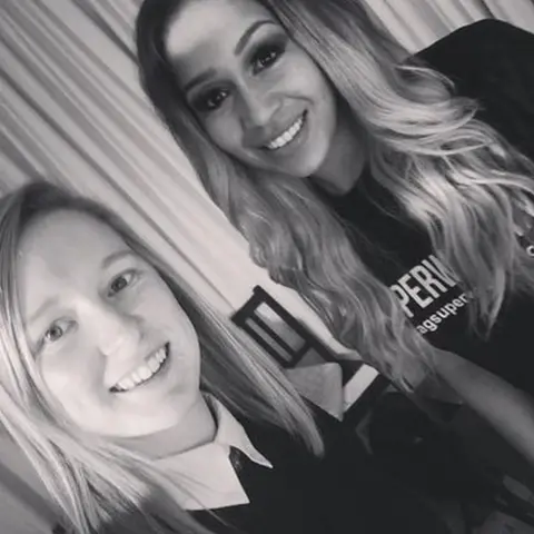 Becky Morgans A picture of Becky and Rebecca Ferguson