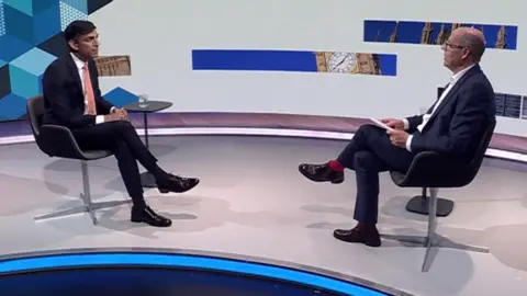BBC Rishi Sunak and Nick Robinson