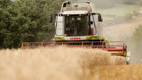 Getty Images combine harvester