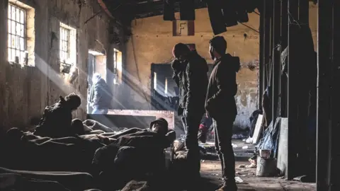 Miodrag Ćakić/Refugee Aid Serbia Refugees in a Belgrade squat