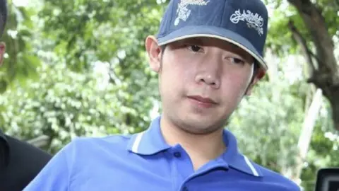 EPA Vorayuth Yoovidhya grandson of the creator of Red Bull energy drink alleged hit-and-run is arrested at Thong Lor police station in Bangkok, Thailand, 3 September 2012