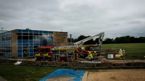 Brune Park Community School in Gosport damaged by fire