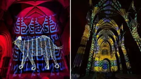 Sarah-May Buccieri Luxmuralis light show