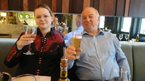 File photo of Yulia and Sergei Skripal