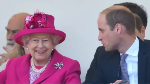 PA Media The Queen and Prince William