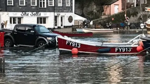 Jim Brewer Flooding in Mevagissey